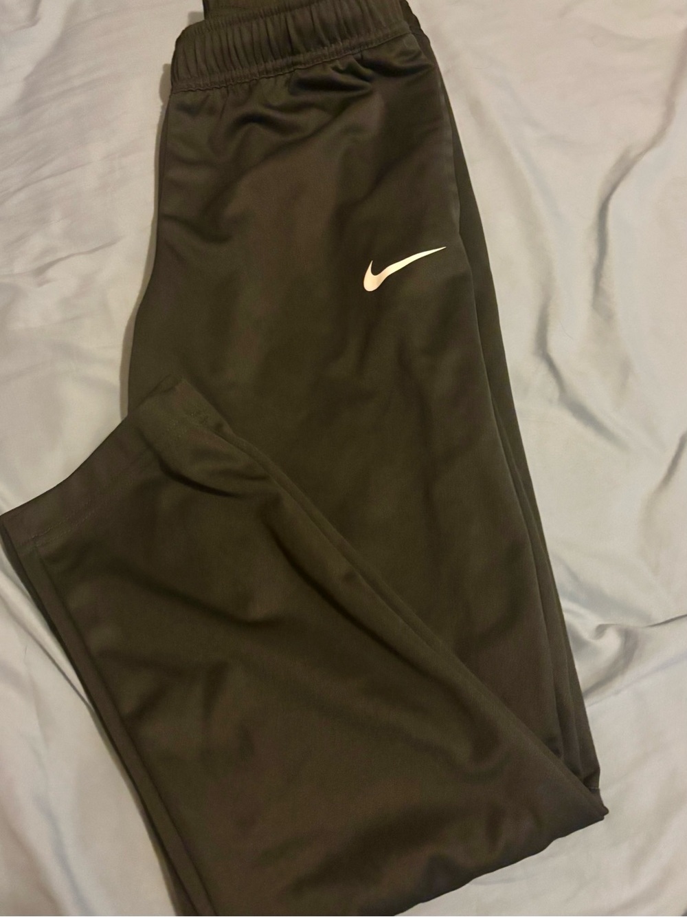 Nike Kids Dark Gray Sweatpants with White Swoosh